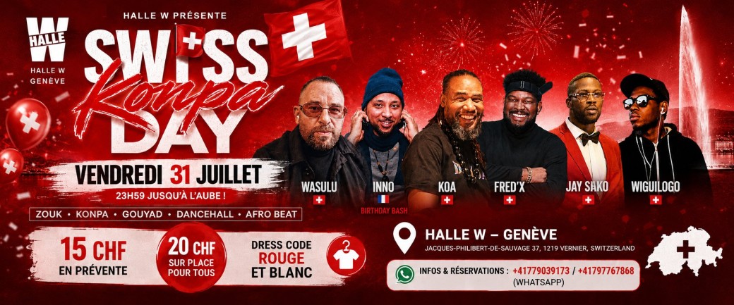 Swiss Konpa Day 2026 | Genève | Kompa • Gouyad • Afro 