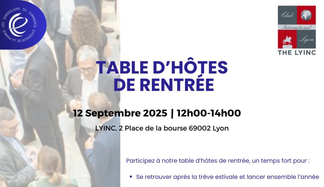 Table d'hotes de rentrée