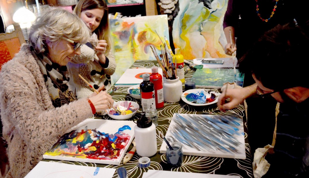 Atelier peinture intuitive avec Caroline Hofman