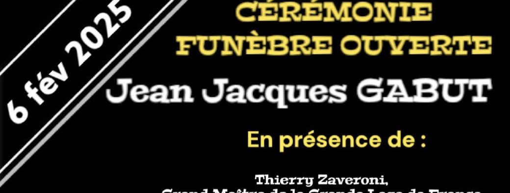 Cérémonie funèbre en hommage à Jean-Jacques GABUT