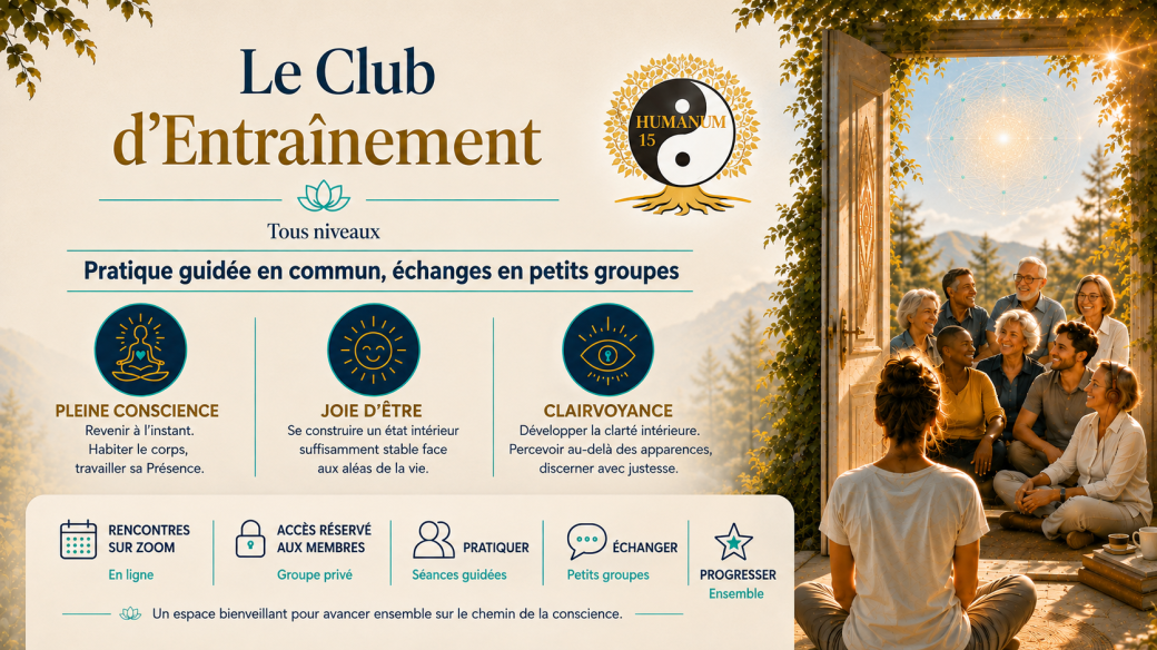 Le Club Humanum 15 : séance d’essai gratuite pour découvrir le groupe et pratiquer