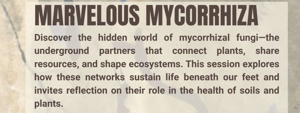 THE SOIL SESSIONS : Marvelous Mycorrhiza [ONLINE]