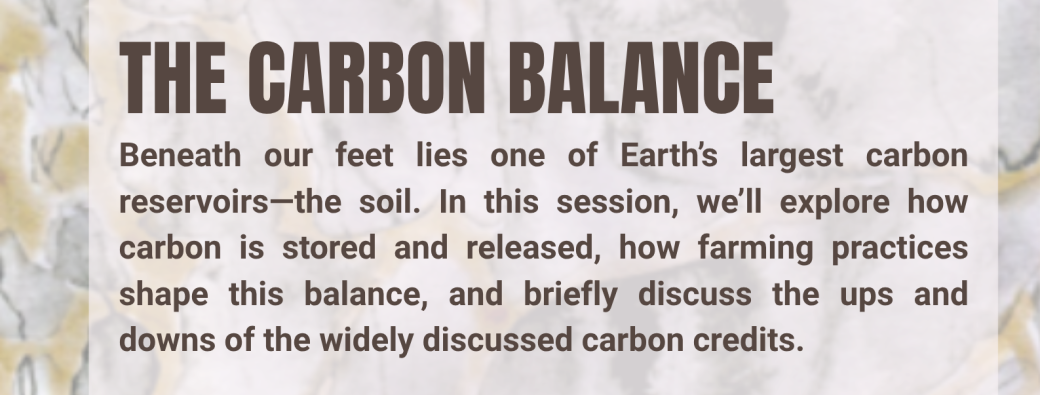 THE SOIL SESSIONS : The Carbon Balance [ONLINE]