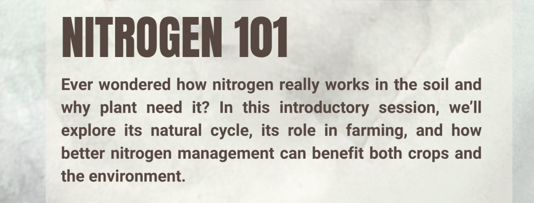THE SOIL SESSIONS : Nitrogen 101 [ONLINE]