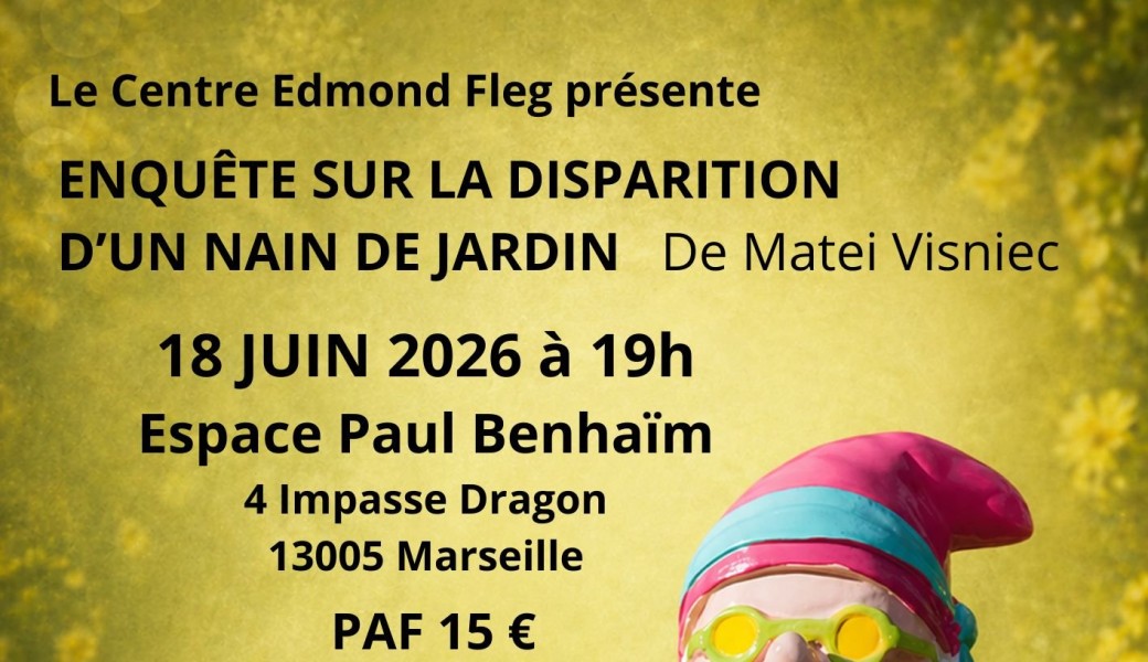 théatre "Enquête sur la disparition d'un nain de jardin"