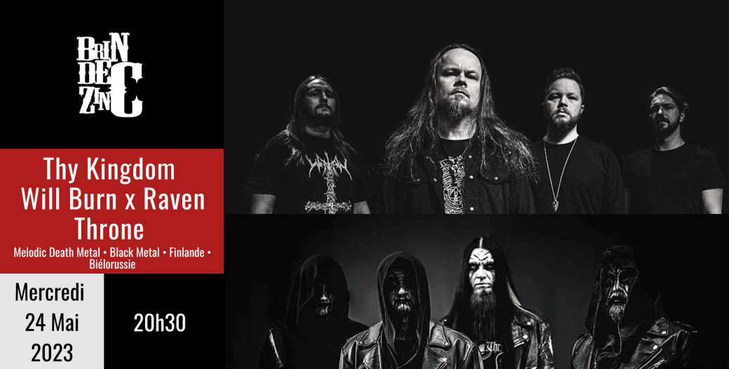 Thy Kingdom Will Burn x Raven Throne (Melodic Death Metal • Black Metal • Finlande • Biélorus
