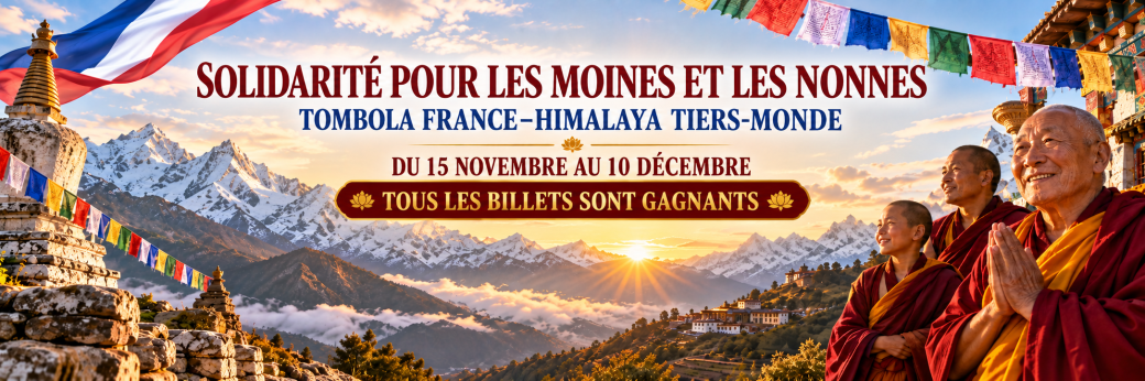 Tombola de Noël en soutien aux moines et nonnes