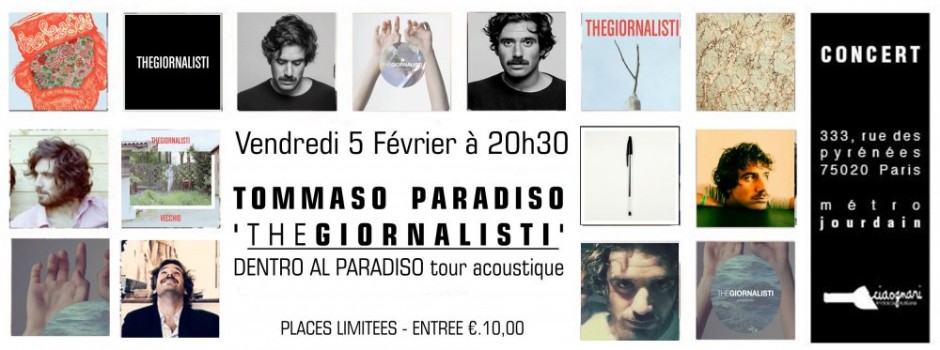 Tommaso Paradiso THEGIORNALISTI - dentro il paradiso tour