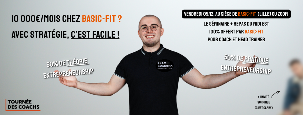Tournée des coachs : faire 10.000€ chez Basic-Fit, avec une stratégie, c'est (vraiment) facile