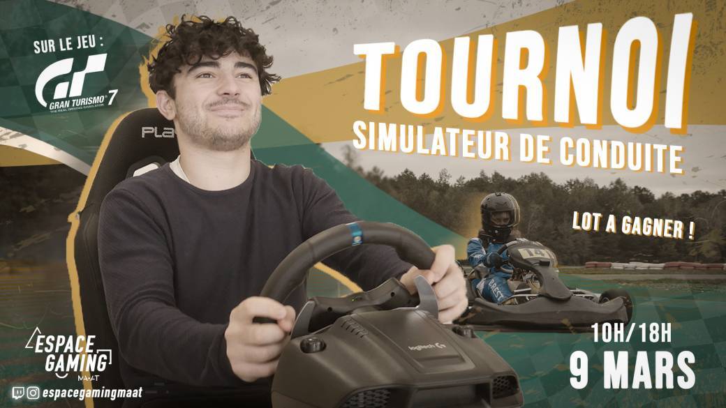 Tournoi de simulateur de conduite (Gran Turismo Sport)