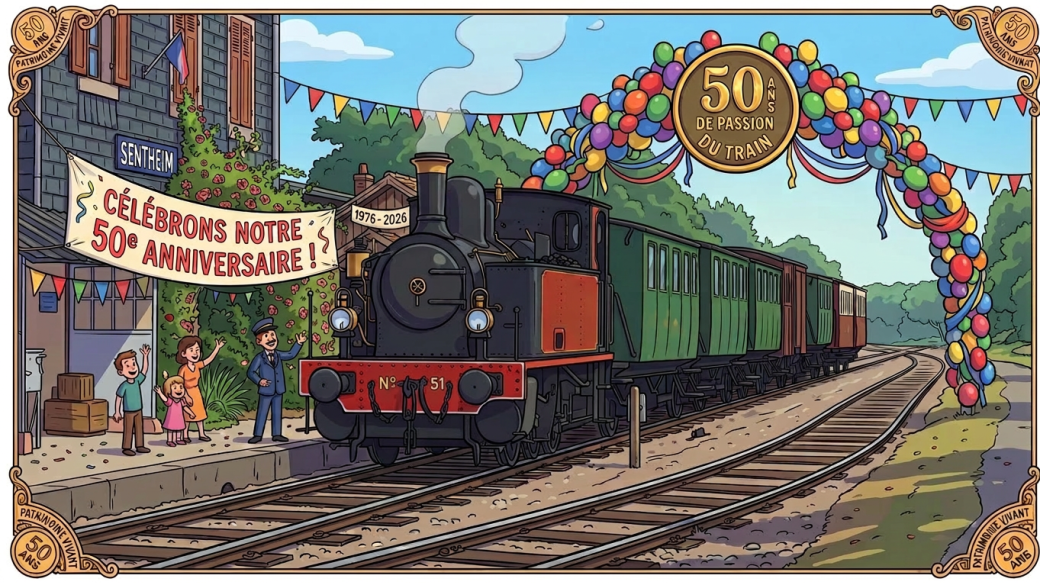 Train anniversaire 50 ans