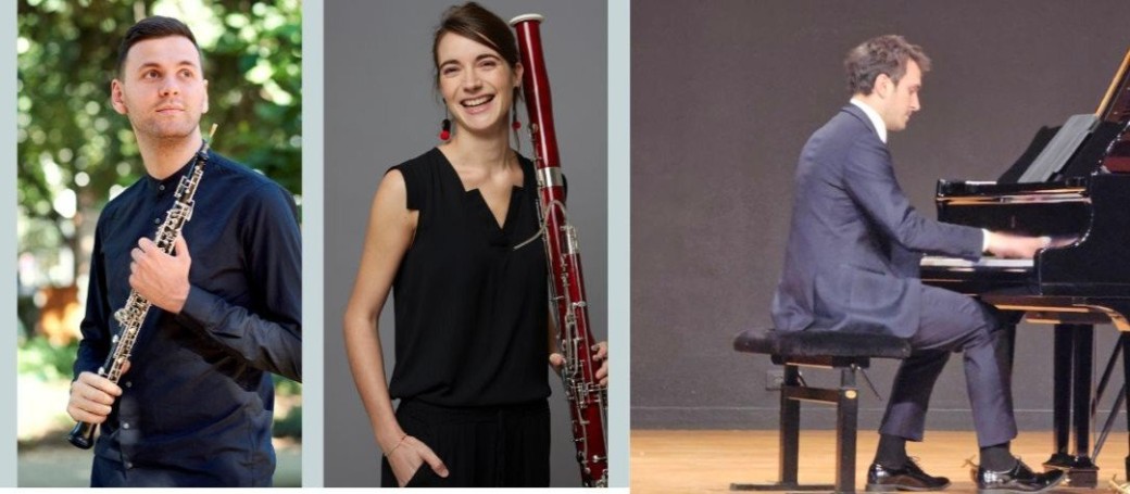 TRIO Hautbois, Basson, & Piano :trois virtuoses SOLISTES de l'orchestre de Chambre de Paris