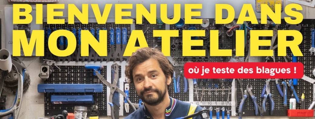 Tristan Lucas teste des blagues dans un magasin de vélo