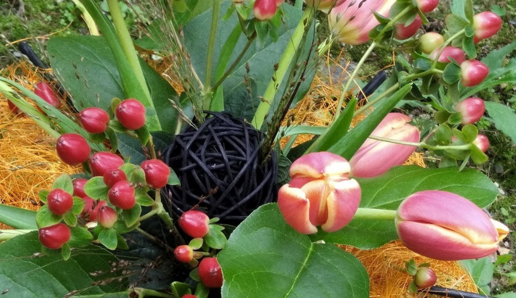 Tulipes joyeuses d'Halloween