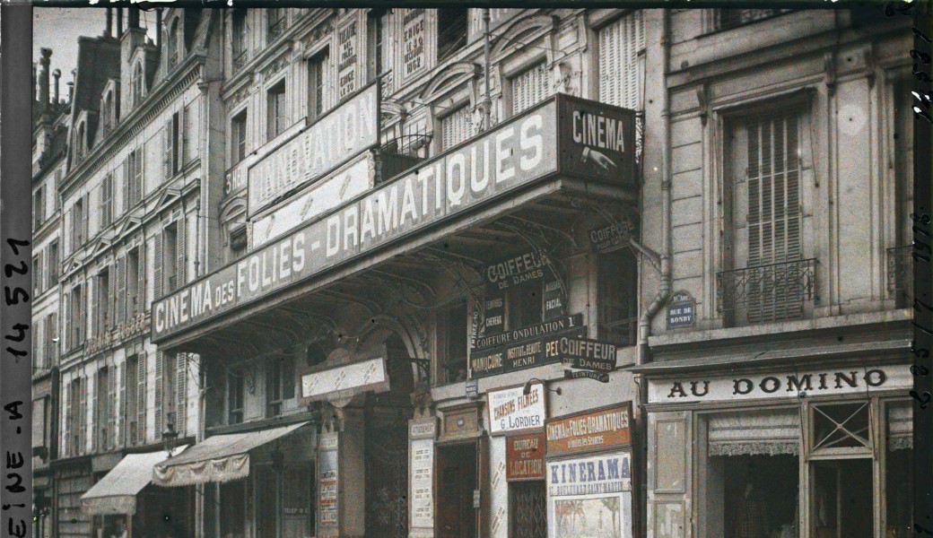 Un boulevard pour les premiers pas du cinéma