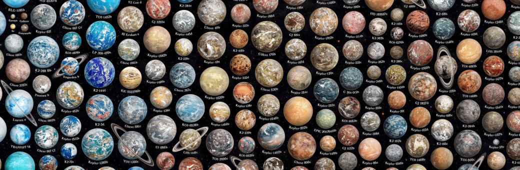 Un ciel rempli de planètes