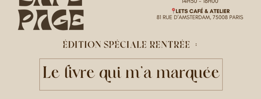 Un livre qui m'a marqué : édition spéciale rentrée - Partie 2