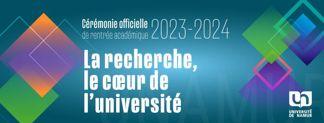 UNamur - Cérémonie officielle de rentrée académique 2023-2024