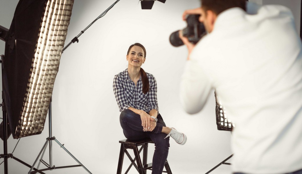 Utiliser la lumière "Flash studio" en studio
