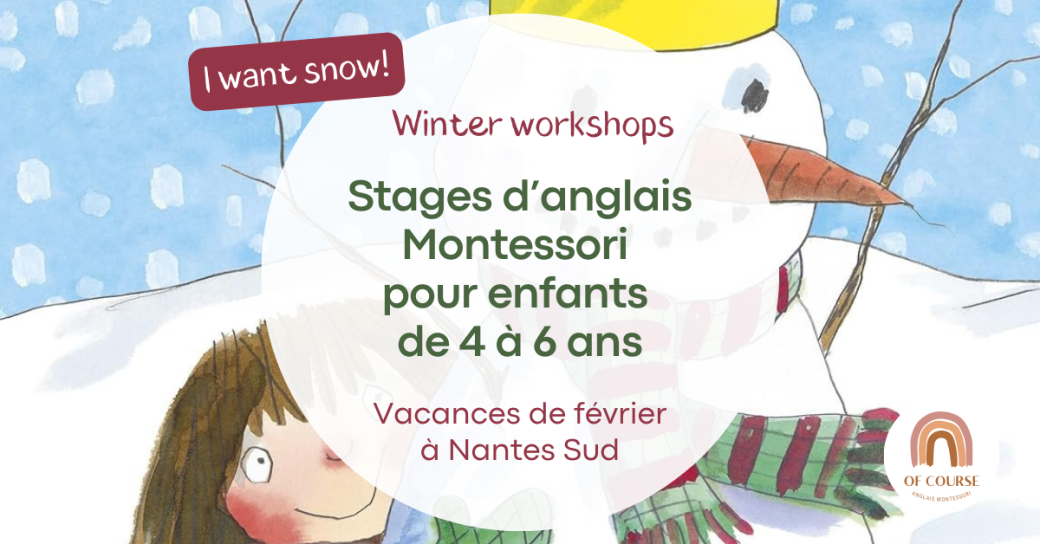 Vacances de février à Nantes - Stages d'anglais pour enfants de 4 à 6 ans