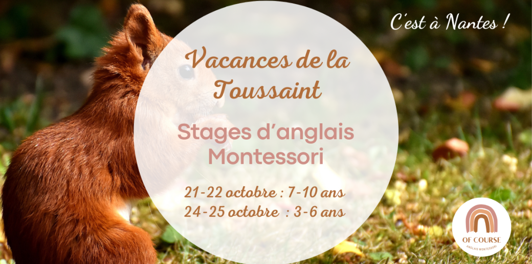 Vacances de la Toussaint à Nantes : Stages d'anglais pour enfants (3-6 ans et 7-10 ans)