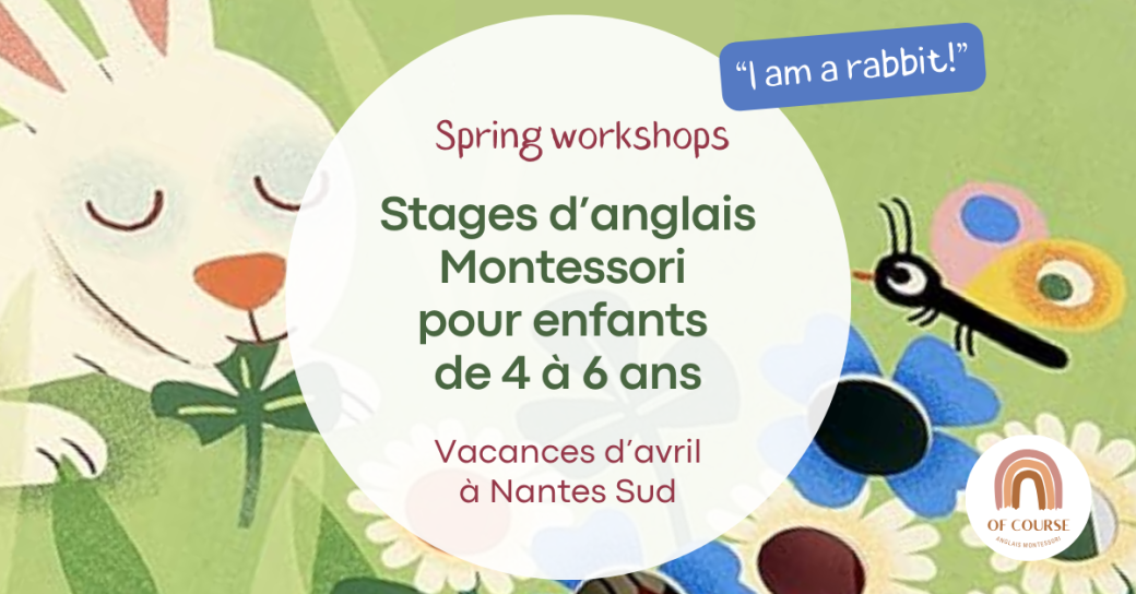 Vacances de printemps à Nantes - Stages d'anglais pour enfants de 4 à 6 ans - avril 2026