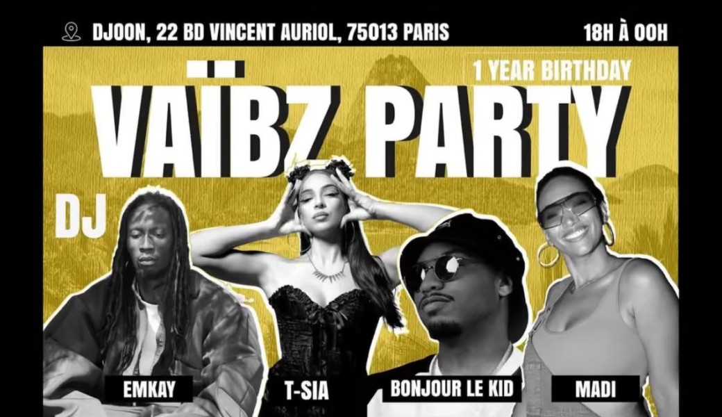 Vaïbz Party Guest List Badgyal Cassie 