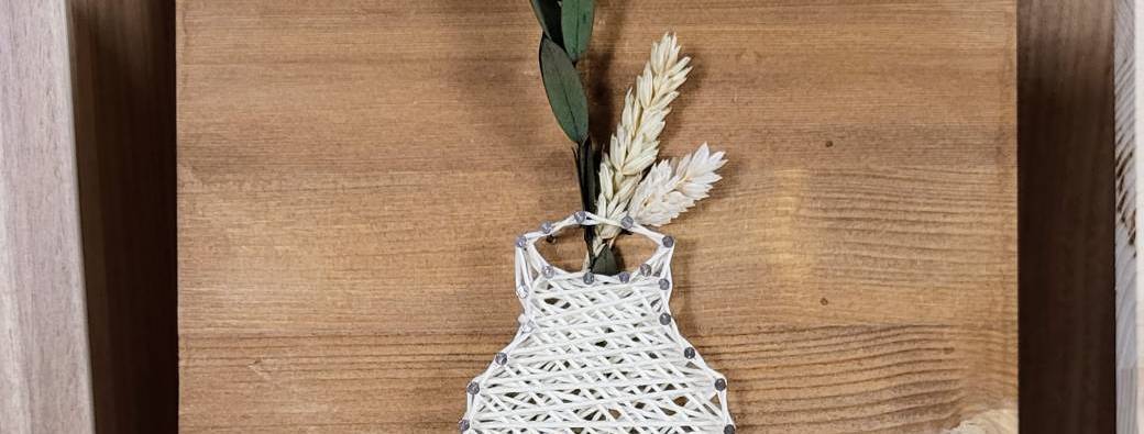 Vase en string art - avec L'Atelier sur Le Fil