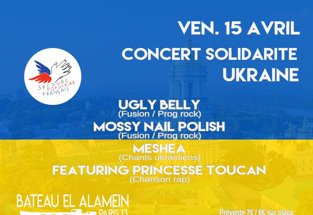 Ven. 15/04 :  Concert solidarité Ukraine 