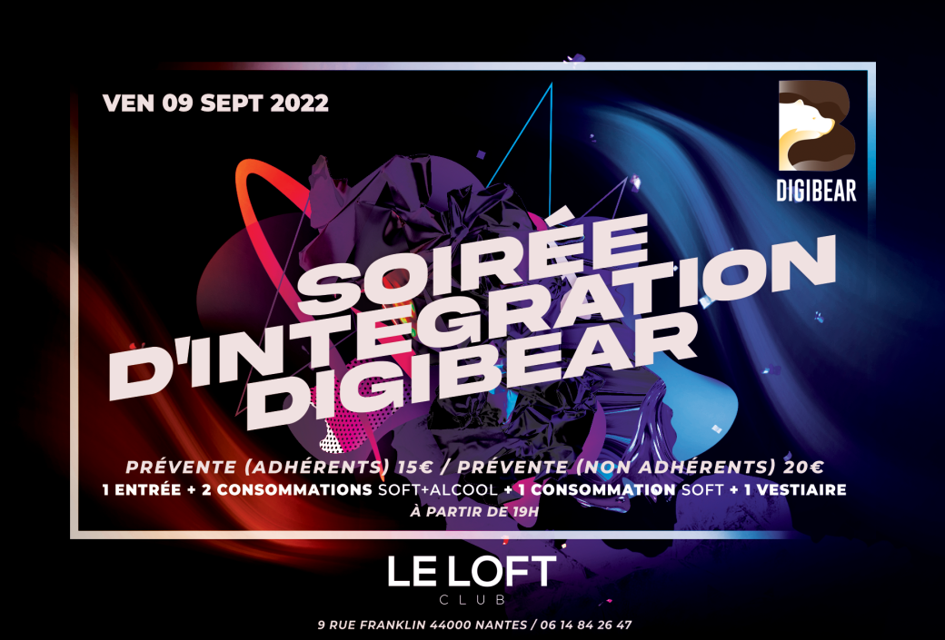 VENDREDI 09 SEPTEMBRE - SOIRÉE D'INTEGRATION
