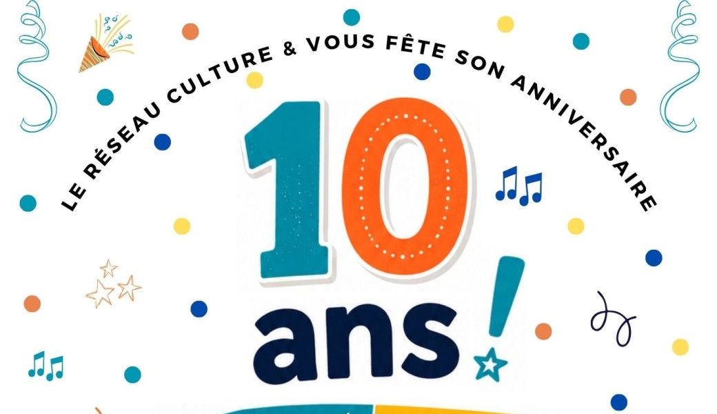 Événement : 10 ans !  Le réseau de  bibliothèques Culture  & Vous fête son  anniversaire