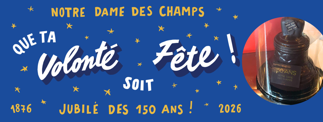 Vente de cloches "150 ans de NDC" en chocolat pour Pâques