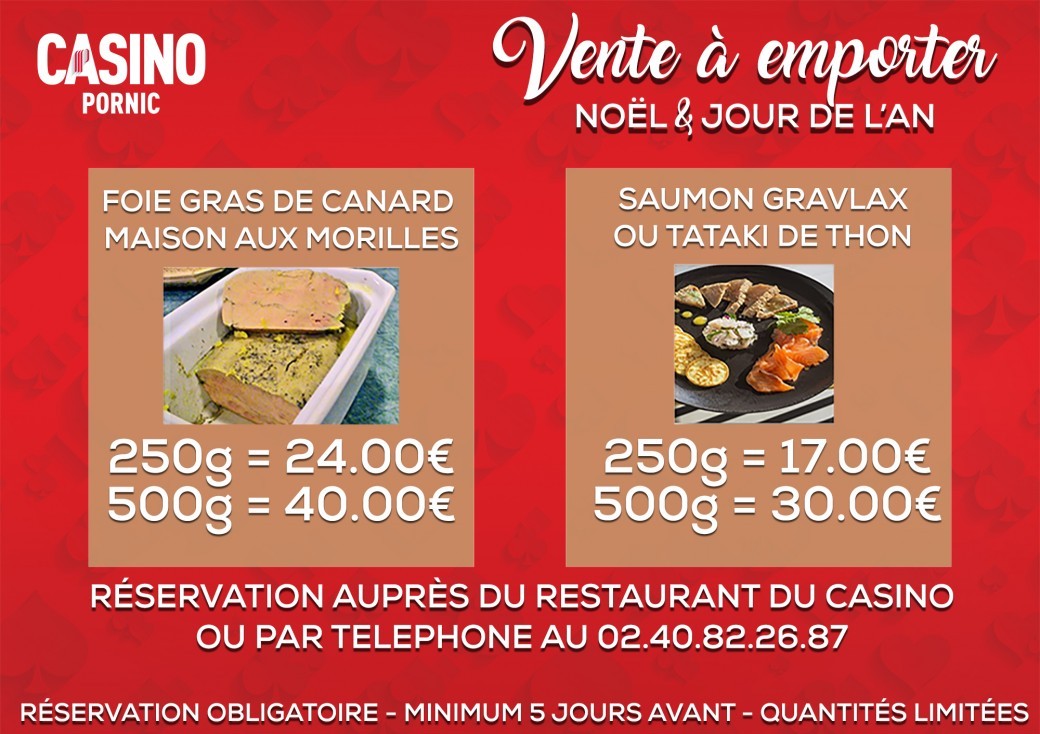 Ventes à emporter SPECIALES FETES