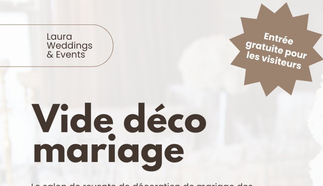 Vide déco Mariage