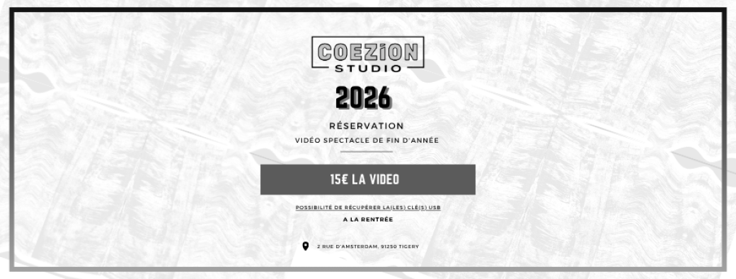 Vidéo spectacle de fin d'année Coezion Studio 2026