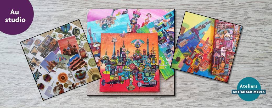 Atelier ART'Mixed media - Villes imaginaires / Peinture - Au STUDIO