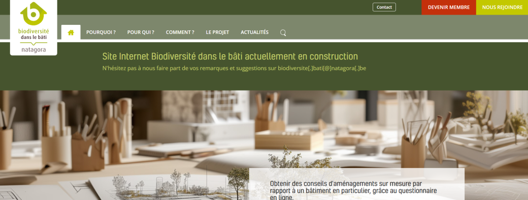 Visioconférence : Présentation du Site internet "Biodiversité dans le bâti"