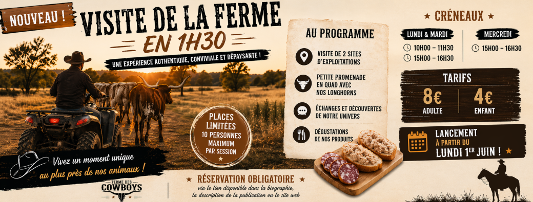 Visite de la ferme en 1h30
