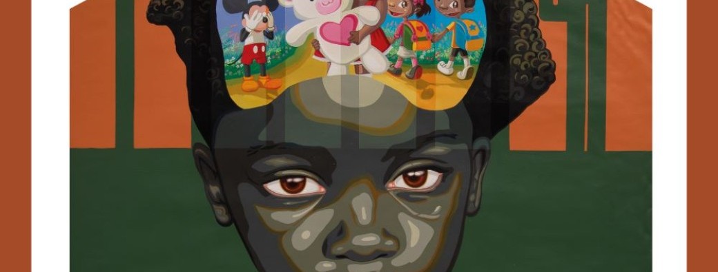 Visite de l'exposition "Artistes contemporains africains" au Val Fleury