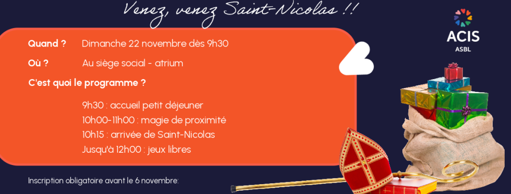 Visite de Saint-Nicolas au siège social 