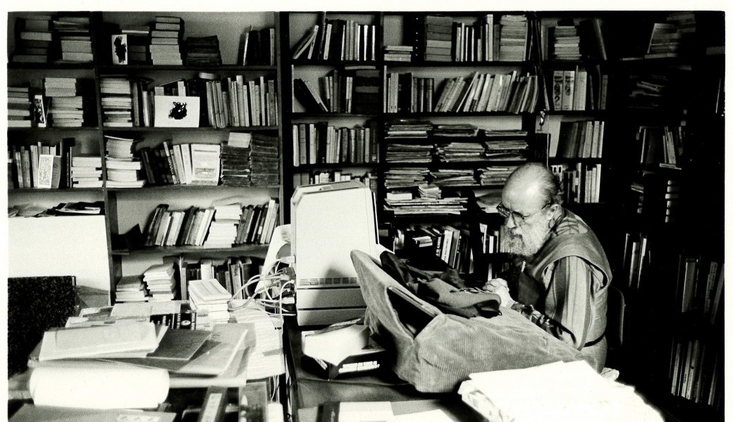 Visite du bureau de Michel Butor Visite du bureau de Michel Butor