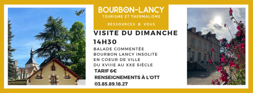 Visite du dimanche Bourbon-Lancy insolite en cœur de ville 