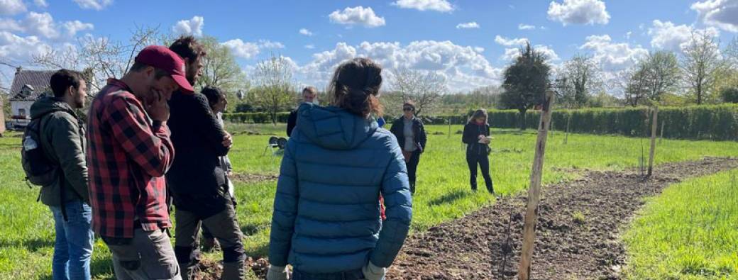 VISITE du projet 'Agrécolibre' en présence d'Hervé Covez