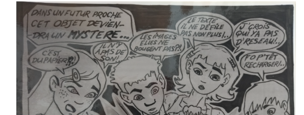 Visite guidée de l'exposition "J'imagine sur mon écran... Quelle histoire ? Mais quelle histoire !