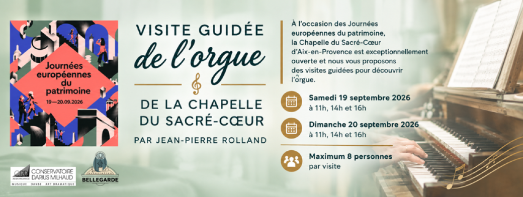 Visite guidée de l'orgue de la Chapelle du Sacré-Coeur 