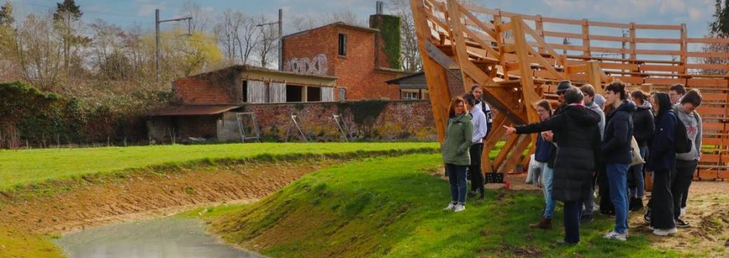 Rain garden guided tour