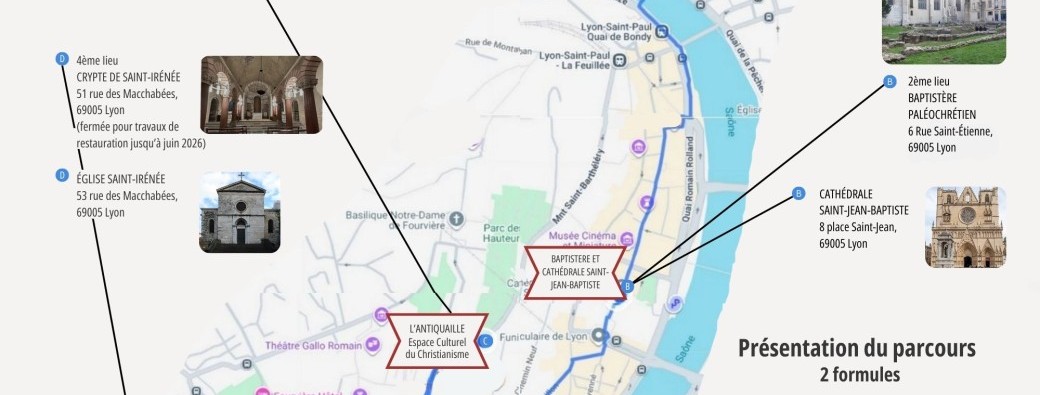 21/02 Visite guidée multisites à Lyon. Quelle est l'histoire des premiers chrétiens de Lugdunum ?