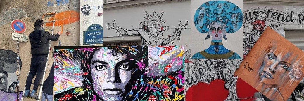 Visite virtuelle street art Montmartre