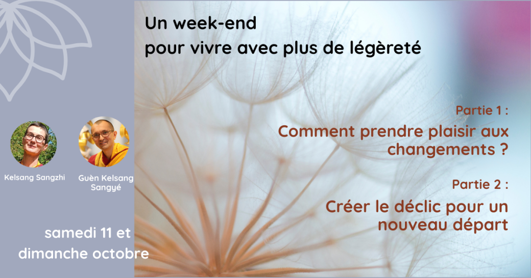 WE thématique (Week-end entier) : Vivre avec plus de légèreté