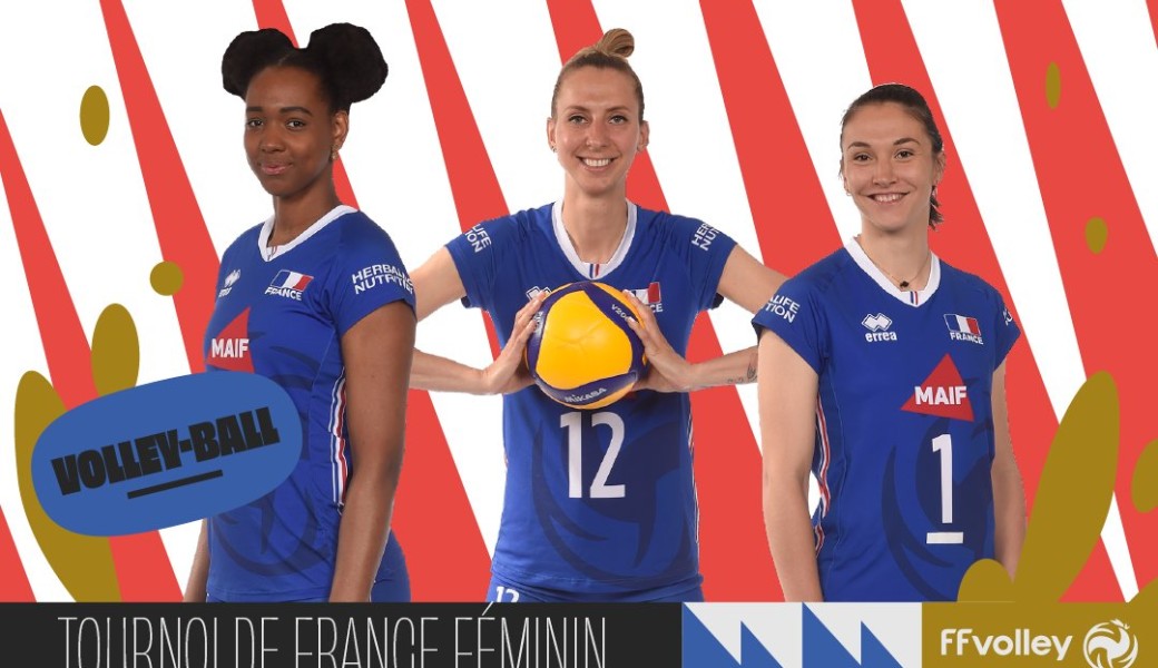 VOLLEY FEMININ --  TOURNOI de FRANCE Journée 2